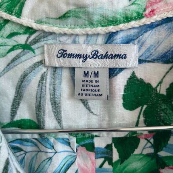 Tommy Bahama sleeveless linen Button-Down Shirt - Picture 2 of 3